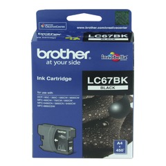BROTHER LC67 BLACK INK CARTRIDGE