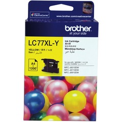 BROTHER LC77XL YELLOW INK CARTRIDGE