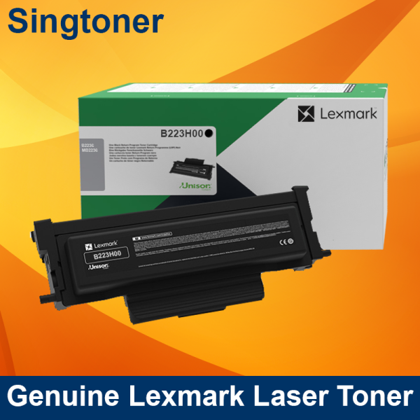 Lexmark B223H00 Black High Yield Return Program Toner Cartridge 3k