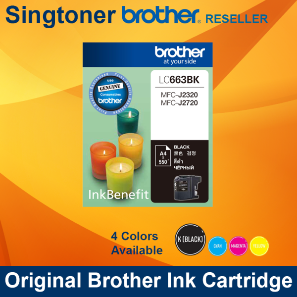Brother LC663BK Black ink MFC-J2720 J2320