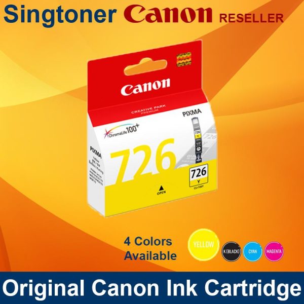 Canon CLI-726Y Yellow Ink MG5170 MG5270 MG6170 MG8170