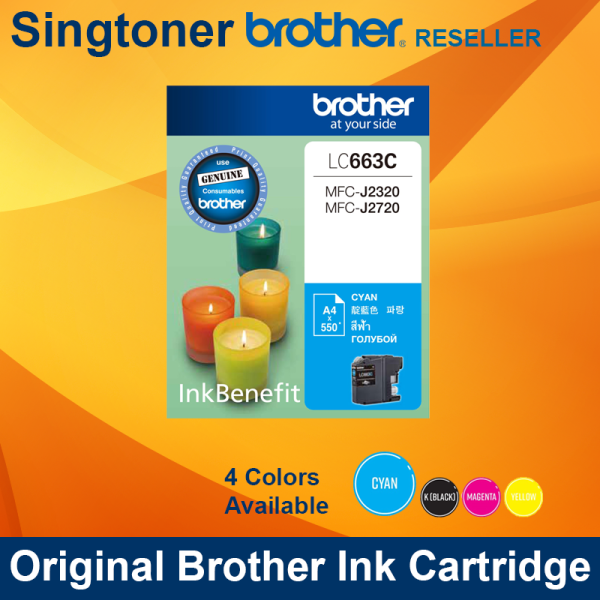 Brother LC663C Cyan ink MFC-J2720 J2320