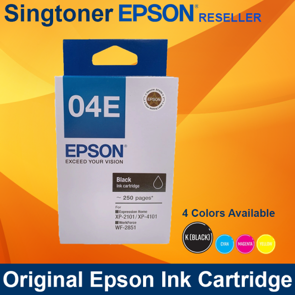 Epson T04E Black T04E190 ink XP-2101/4101 WF-2851 C13T04E190