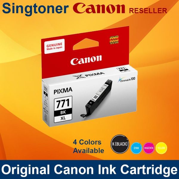 Canon CLI771XL Black Ink Tank, 10.8ml, 2k, Pixma MG5770 6870 7770