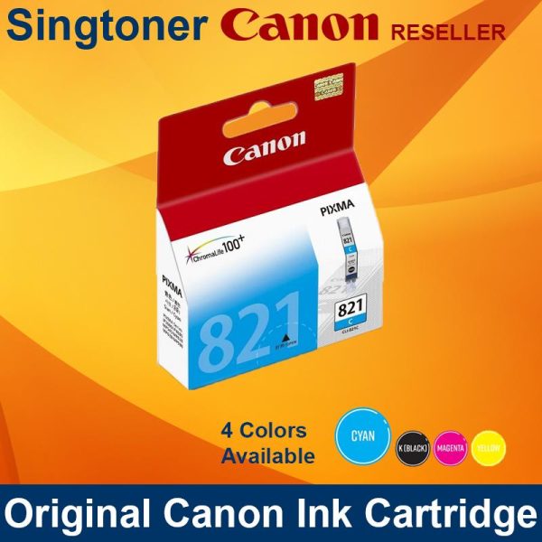 Canon CLI-821C Cyan Ink Tank, 9ml, Pixma Mp545 628 638 988