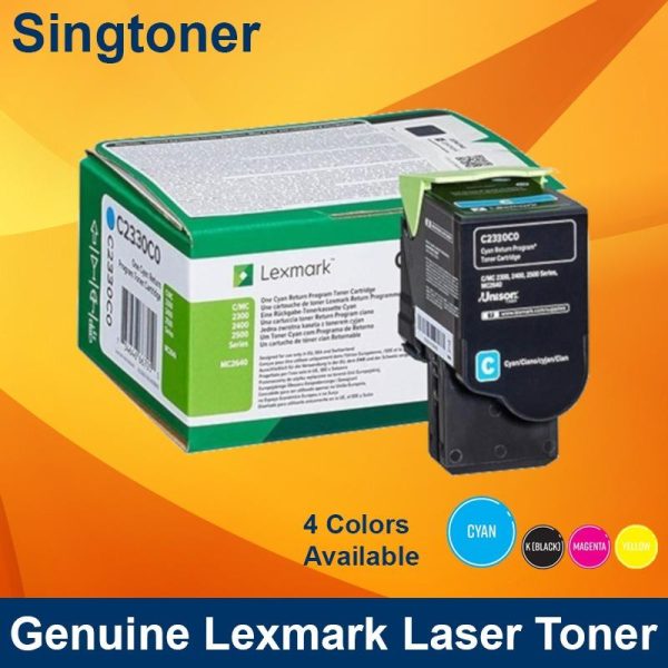 LEXMARK C2330C0 CYAN toner Return program C2325, C2425, C2535, MC2325, MC2425, MC2535, 1K