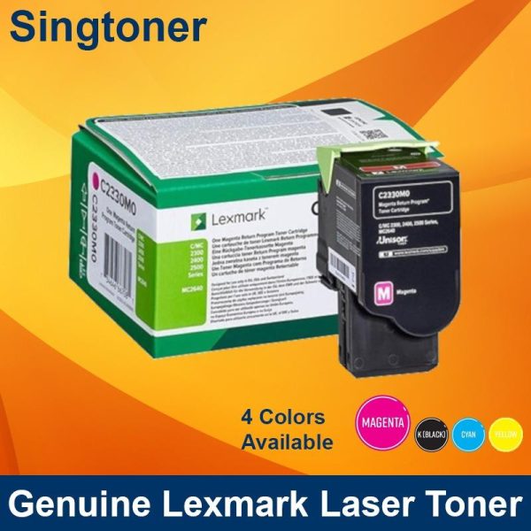 LEXMARK C2330M0 Magenta toner Return program C2325, C2425, C2535, MC2325, MC2425, MC2535, 1K
