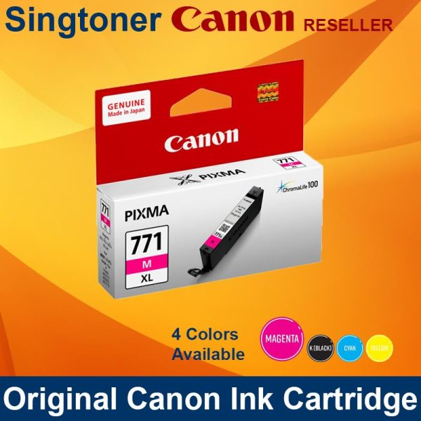Canon CLI771XL Magenta Ink Tank, 10.8ml, 2k, Pixma MG5770 6870 7770