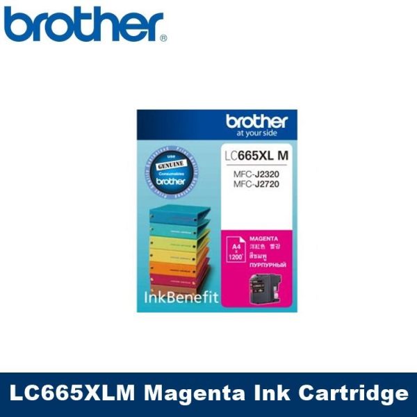Brother LC665XLM Magenta Cartridge 1200pages MFC J320 J2720