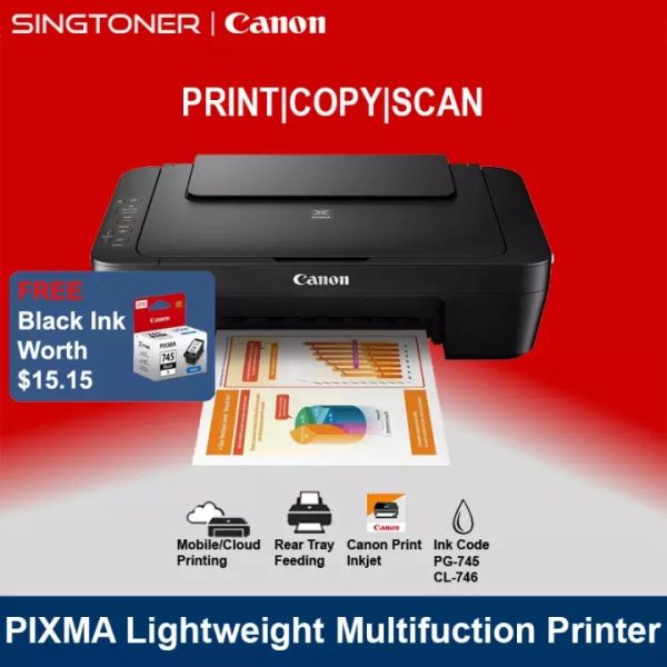 Canon Pixma MG3070S All in one Printer