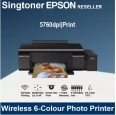 Epson L805 Colour Inkjet Printer C11ce86501 - Singtoner - One Stop 