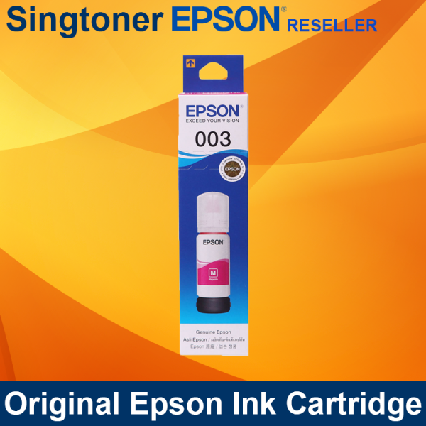 [Original] Epson 003  Black Cyan Magenta Yellow Ink Bottle for L3110 L3150 L3156 L5190 L5196 C13T00V100 C13T00V200 C13T00V300 C13T00V400