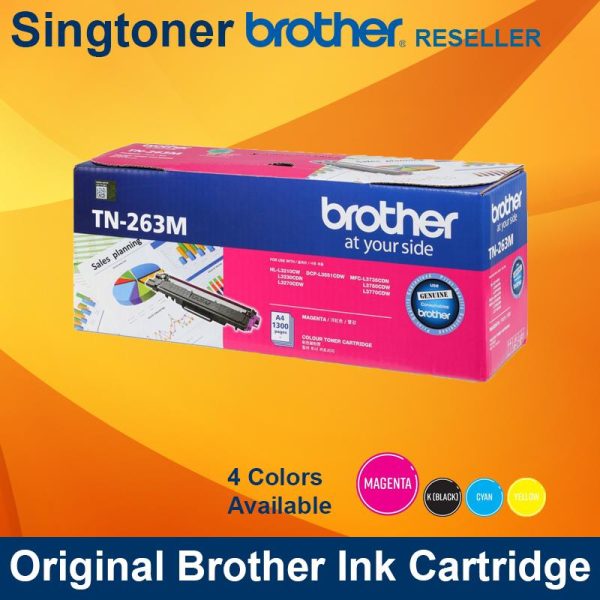 BROTHER TN-263M Magenta TONER HL-L3230cdn L3270cdw DCP-L3551cdw MFC-L3750cdw L3770cdw