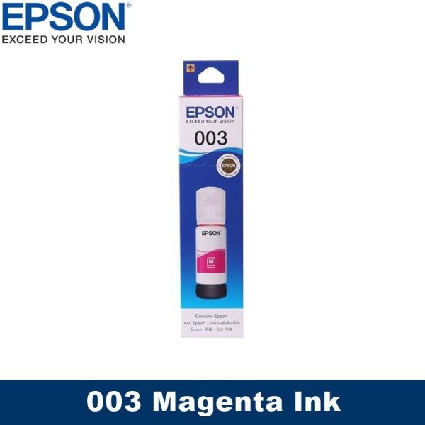 [Original] Epson 003  Black Cyan Magenta Yellow Ink Bottle for L3110 L3150 L3156 L5190 L5196 C13T00V100 C13T00V200 C13T00V300 C13T00V400