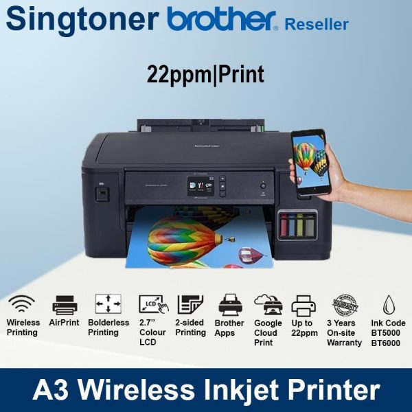[Local Warranty] Brother HL-T4000DW - A3 Inkjet Printer