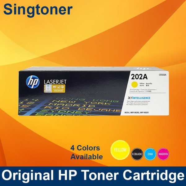 HP CF502A 202A YELLOW TONER CART Pro M254 MFP M280 M281