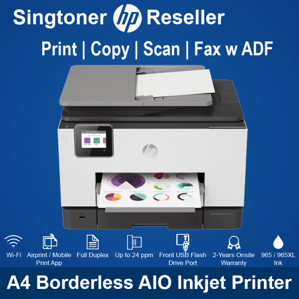 [Singapore Warranty]HP OfficeJet Pro 9020 All-in-One Printer PRO9020 pro9020 9020 colour printer color printer
