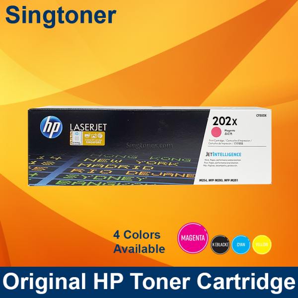 HP CF503X 202X HIGH YIELD MAGENTA TONER CART Pro M254 MFP M280 M281 2.5K