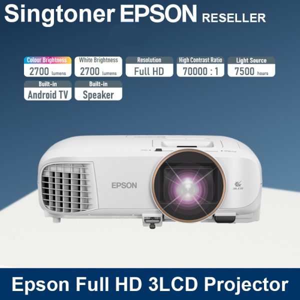 [Local Warranty] Epson home theatre EH-TW5820 Wireless 3D Full HD 1080p 3LCD Projector with built in Android TV TW5820 replacement of TW5650 EB-TW5650