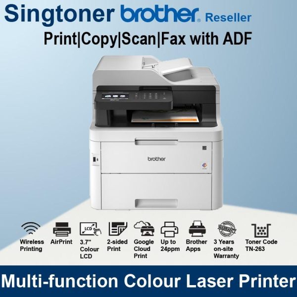 Brother MFC-L3750cdw all-in-one multi-function color laser printer