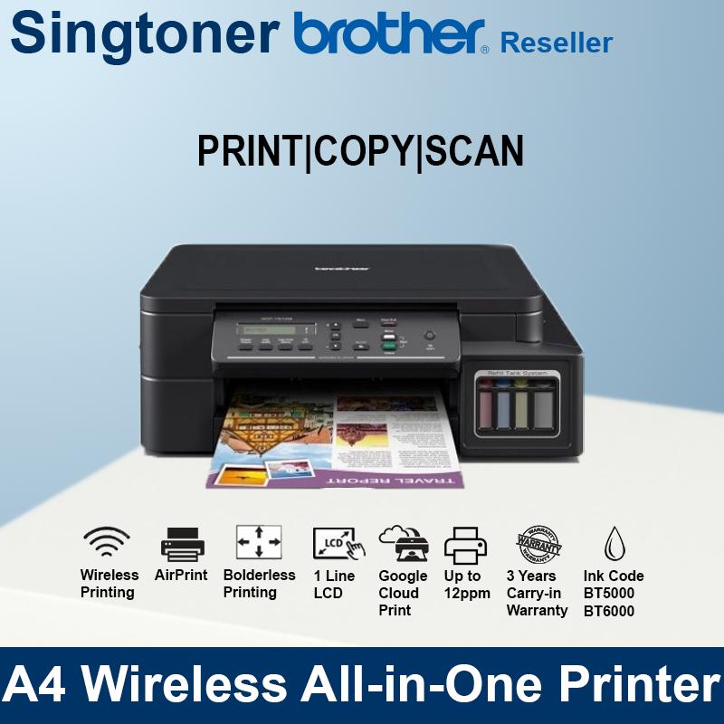 Brother Dcp-t510w 3-in-1 Multifunction Refill Tank Wireless Printer 