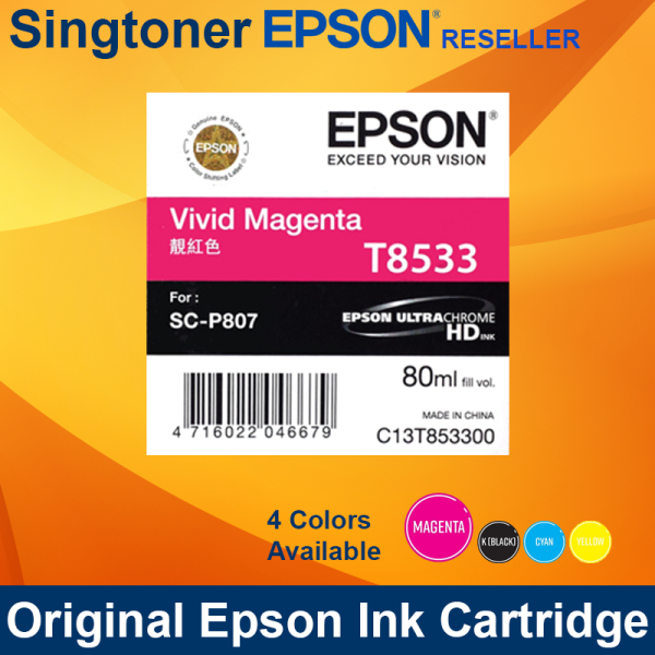 Epson T853300 Vivid Magenta ink 80ml SC-P807