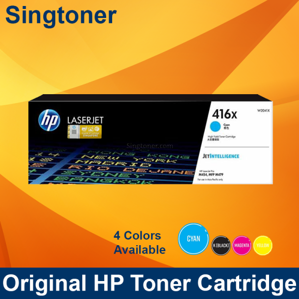 HP 416X CYAN LASERJET TONER CARTRIDGE M454dw