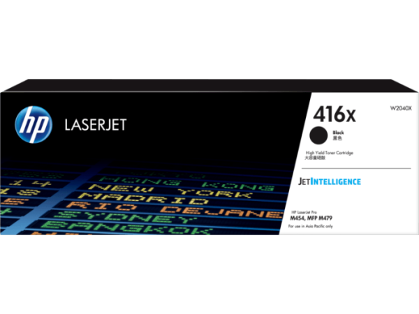 [Original] HP 416X Black Cyan Magenta Yellow Original LaserJet High Yield Toner Cartridge W2040X W2041X W2043X W2042X for HP Color LaserJet Pro M454dn M454dw M454nw MFP M479dw M479fdn M479fdw M479fnw M454 M479 454 479 416