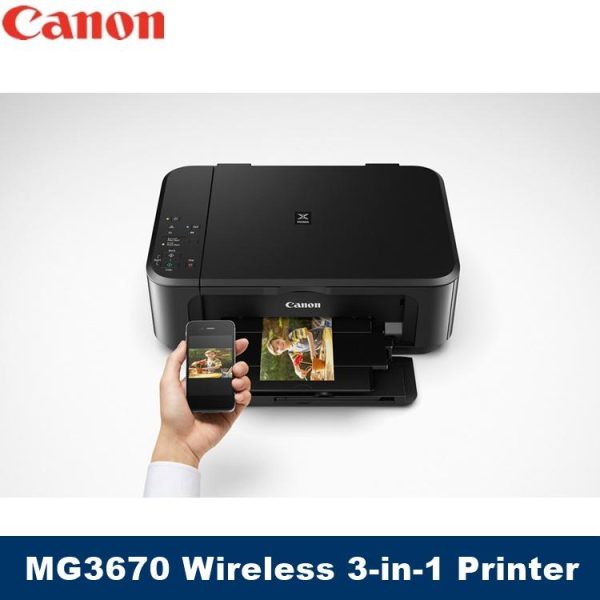 [Local Warranty] Canon PIXMA MG3670 Wireless All-In-One Colour Inkjet Printer MG-3670 MG 3670 colour printer color inkjet printer color printer ink tank printer inktank printer