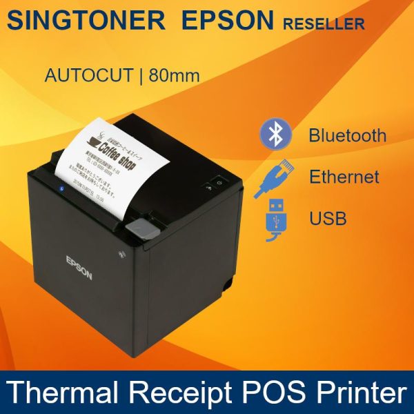 EPSON TM-M30-312 receipt printer USB + Ethernet + Bluetooth black color C31CE95312