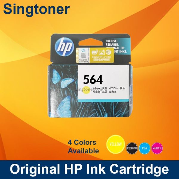 HP 564 Black Ink Cartridge, 250 Pages