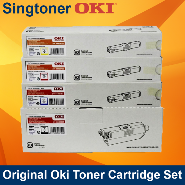 [Original] OKI 44469818  44469757 44469756 44469755 Black Cyan Magenta Yellow Toner Cartridge for  C310DN C510DN MC361DN MC362DN