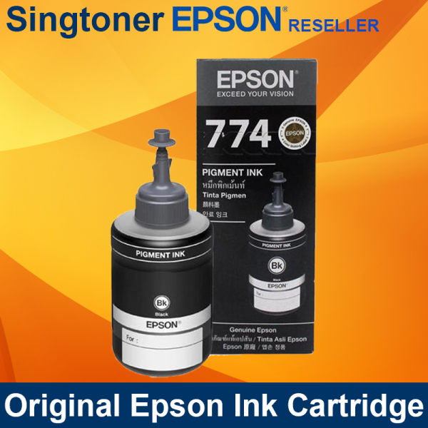 EPSON T774 BLACK INK BOTTLE M100 6000 pages T774100