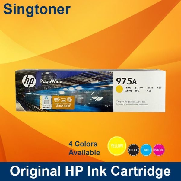 HP 975A YELLOW INK CARTRIDGE 3K PAGEWIDE PRO X447 X452 X552 L0R94AA