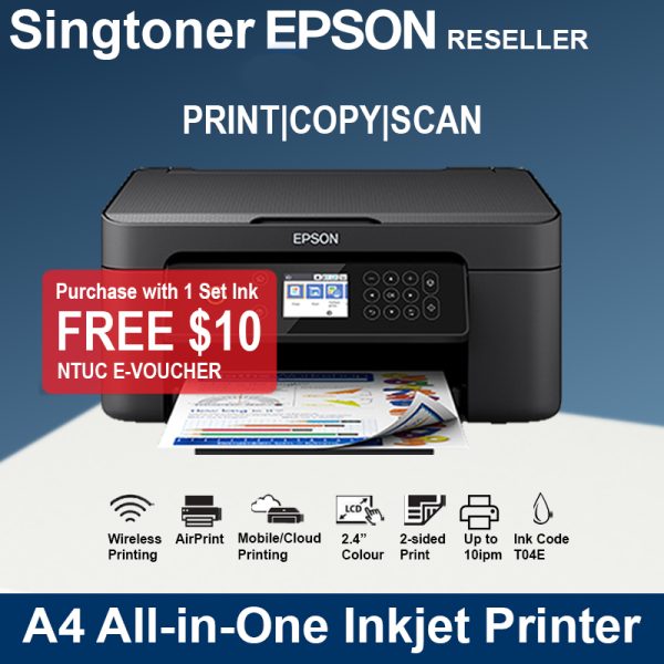 Epson Expression Home XP-4101 Injek All-in-One Wireless Printer C11CG33501