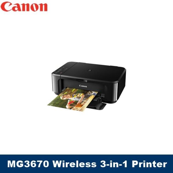 [Local Warranty] Canon PIXMA MG3670 Wireless All-In-One Colour Inkjet Printer MG-3670 MG 3670 colour printer color inkjet printer color printer ink tank printer inktank printer