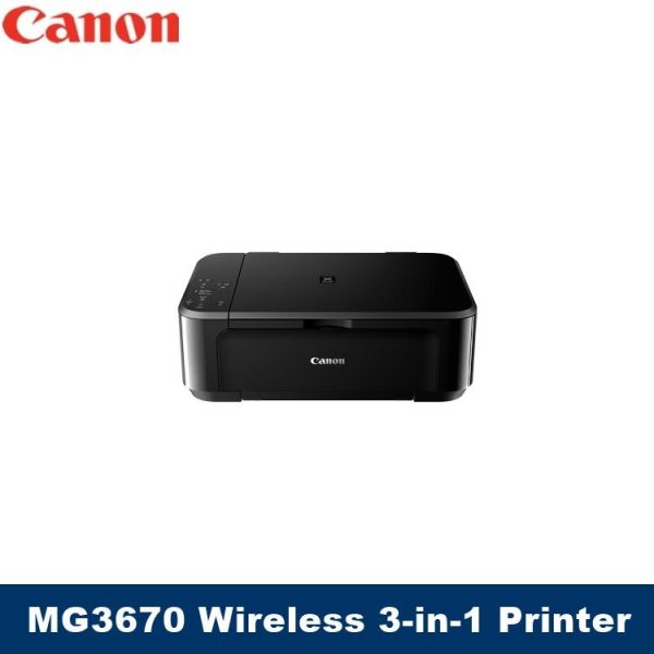 [Local Warranty] Canon PIXMA MG3670 Wireless All-In-One Colour Inkjet Printer MG-3670 MG 3670 colour printer color inkjet printer color printer ink tank printer inktank printer