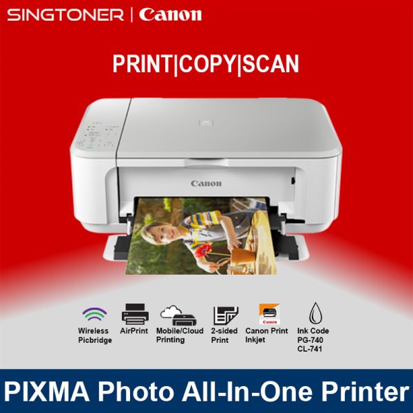 Canon MG3670 WHITE All in One printer