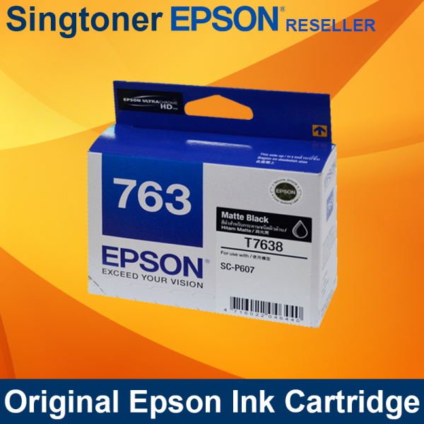 Epson T763800 Matte Black ink for SureColor SC-P607