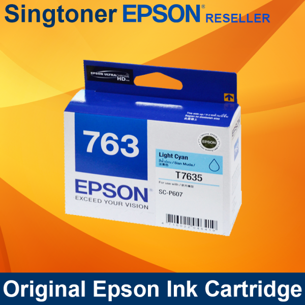 Epson T763500 Light Cyan ink for SureColor SC-P607