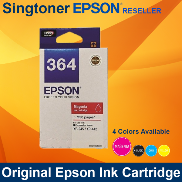 Epson T364390 T364 Magenta Ink Cartridge XP245 XP442