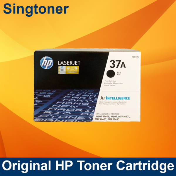 [Original] HP 37A Black Original LaserJet Toner Cartridge CF237A for HP LaserJet Enterprise MFP M631