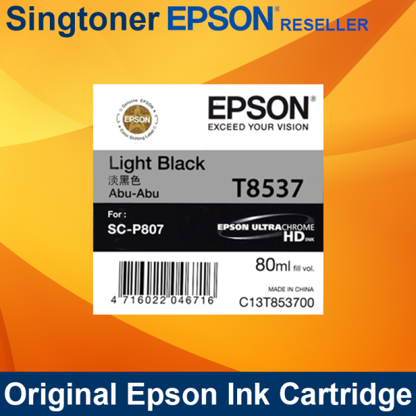 Epson T853700 Light Black ink 80ml SC-P807