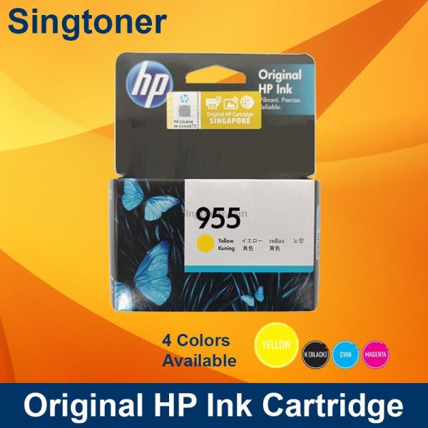 HP 955 YELLOW INK CARTRIDGE – L0S57AA