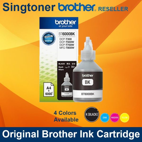 Brother BT6000BK Black ink DCP T300 T500W T700W MFC T800W