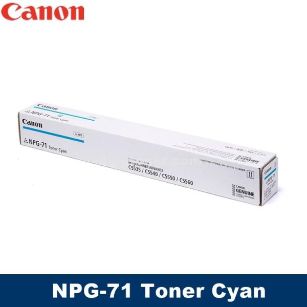[Original] Canon NPG-71 Black Cyan Magenta Yellow Toner For IR-ADV C5535 C5540 C5550 C5560 npg 71 npg71 IR Advance ImageRunner