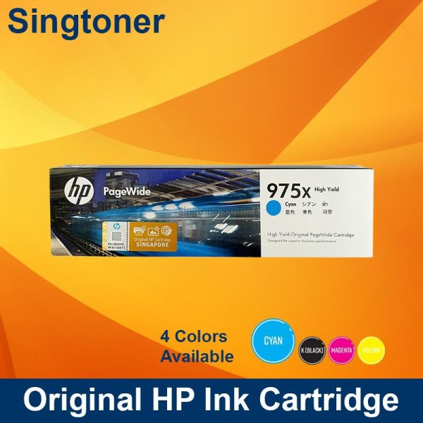 HP 975X CYAN CARTRIDGE 7K PAGEWIDE PRO X447 X452 X552 L0S00AA