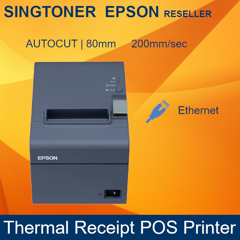Epson Tm T82x 442 Ethernet Pos Receipt Printer C31ch26442 Singtoner One Stop Solutions For 6787