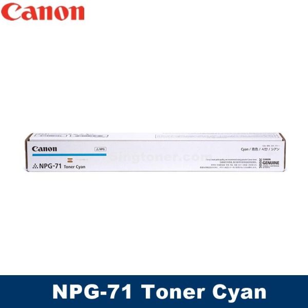 [Original] Canon NPG-71 Black Cyan Magenta Yellow Toner For IR-ADV C5535 C5540 C5550 C5560 npg 71 npg71 IR Advance ImageRunner