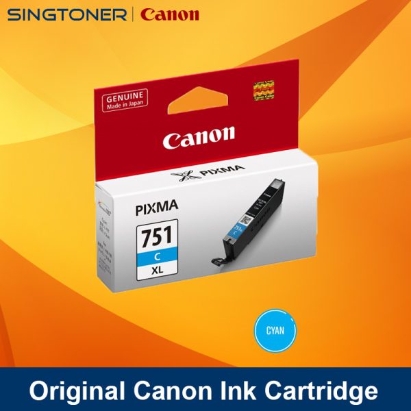 Canon CLI751XL Cyan Ink Tank, 11ml, Pixma MG5470 6370 IP7270